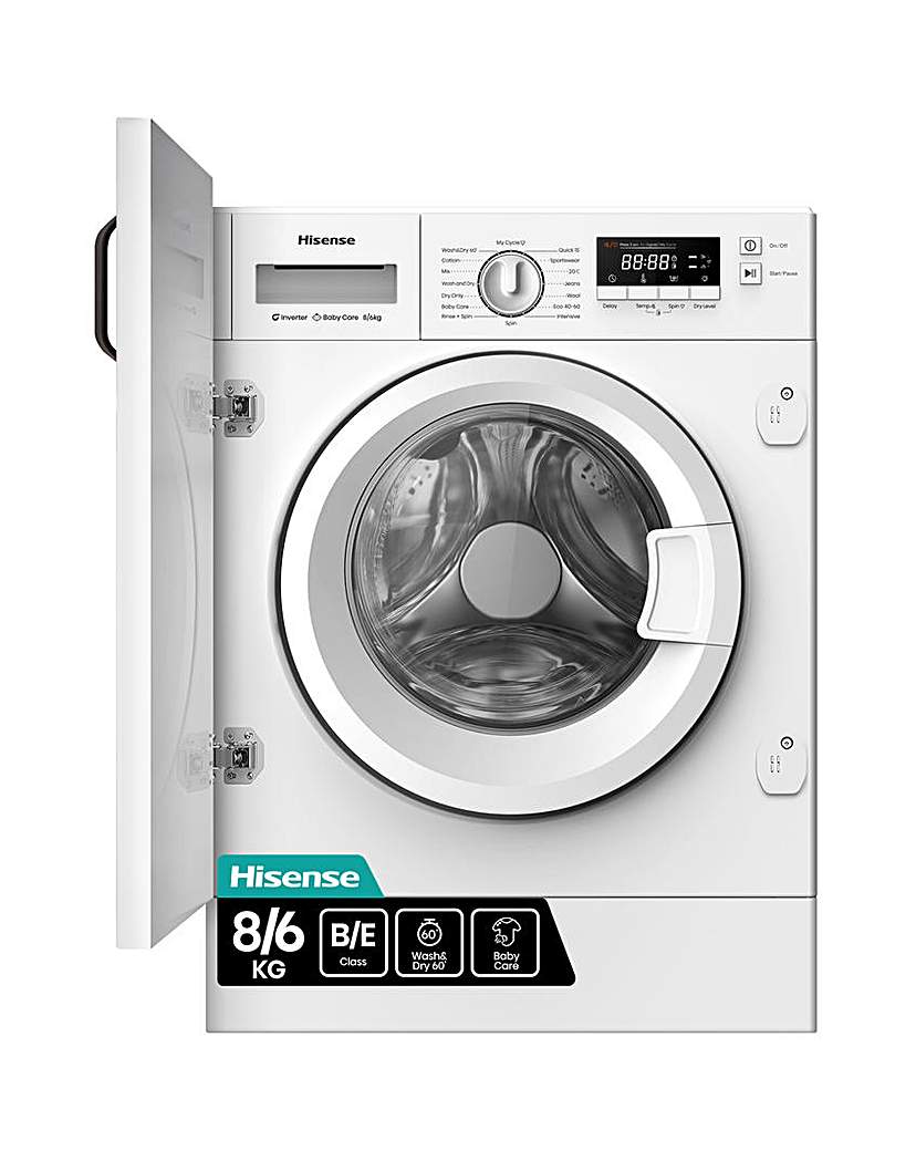 Hisense WD3M841BWI Integ 8/6kg WD