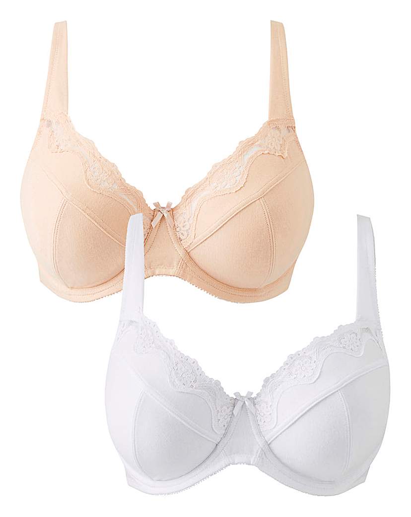 Image of 2 Pack Sarah Full Cup Wired Bras