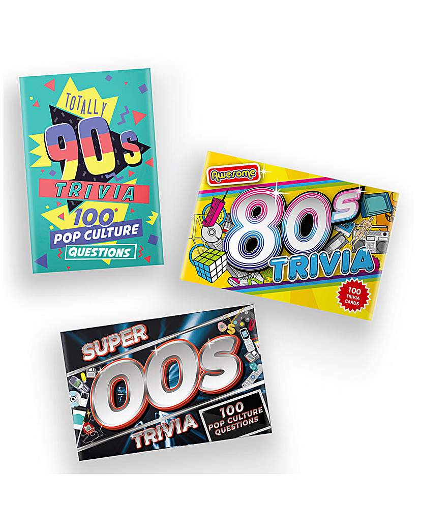 Set of 3 Super 00s Trivia Games