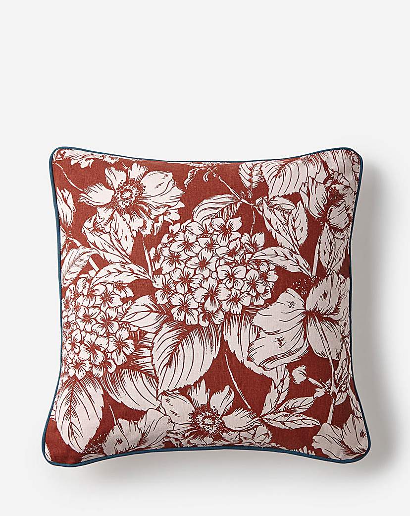 Sketched Floral Cushion Cover