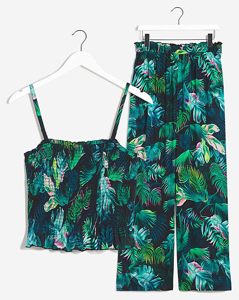 Dark Tropics Beach Co-ord