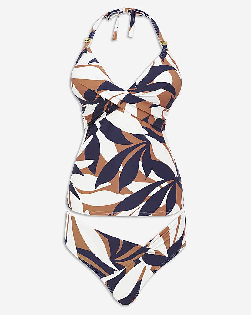 MAGISCULPT Twist Front Tankini Set