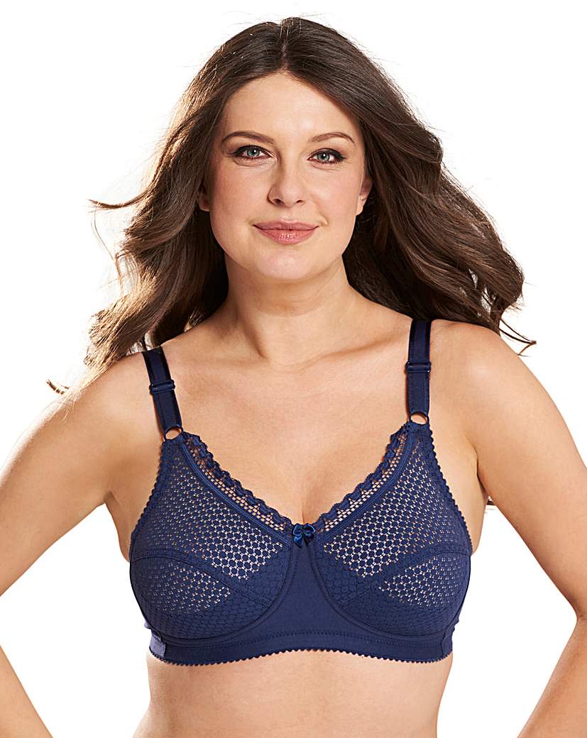 Miss Mary Cotton Dots Bra Dark Blue