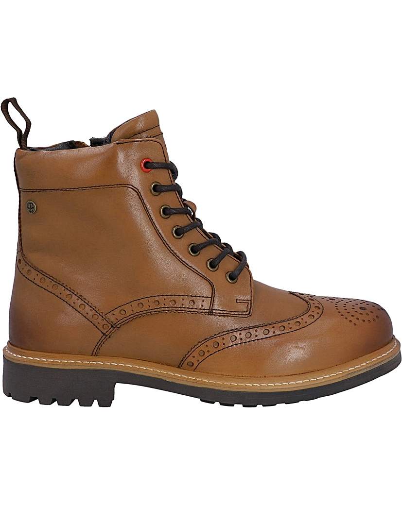 Hunter Cawdor Brogue Ankle - Tan