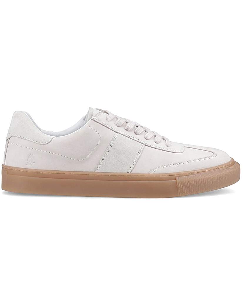 Hush Puppies Men's Suede Trainers - White - Size 12