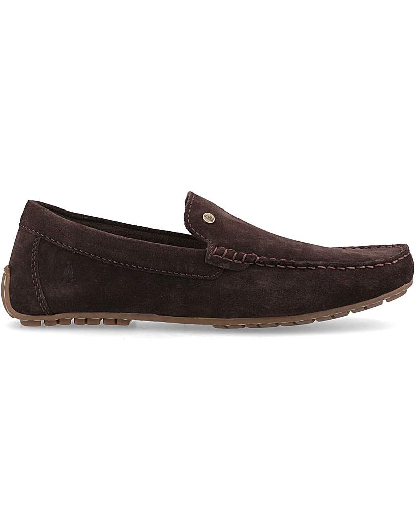 Hush Puppies Men's Loafers - Suede - Brown - Size 7