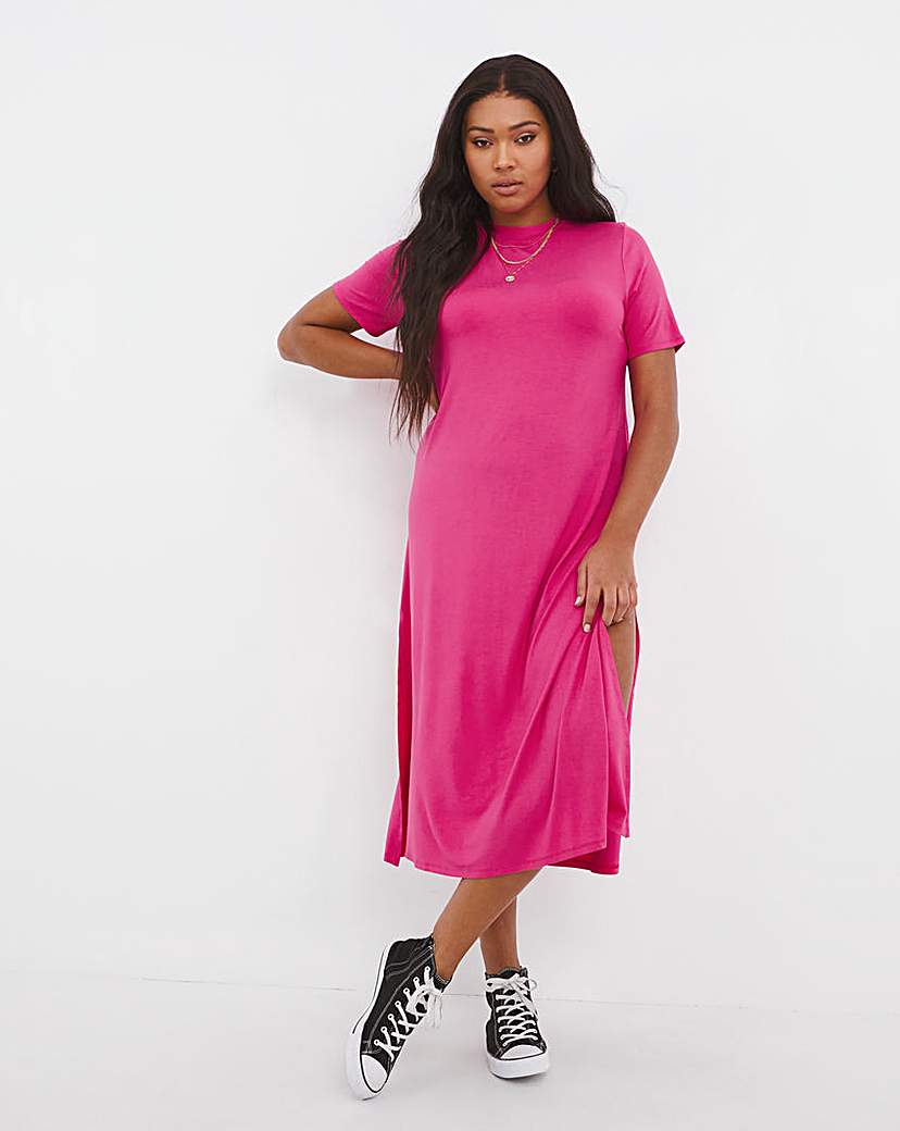 Pink 2024 tee dress