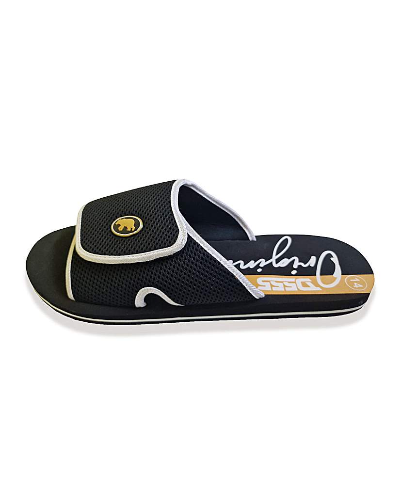 New In - D555 Black Slider With Velcro Fastening
