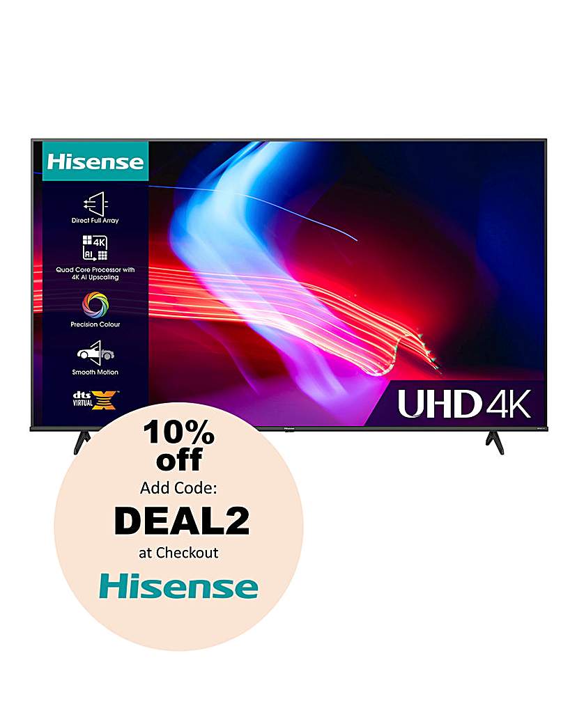 Hisense 65 65A6KTUK Smart 4K UHD HDR TV