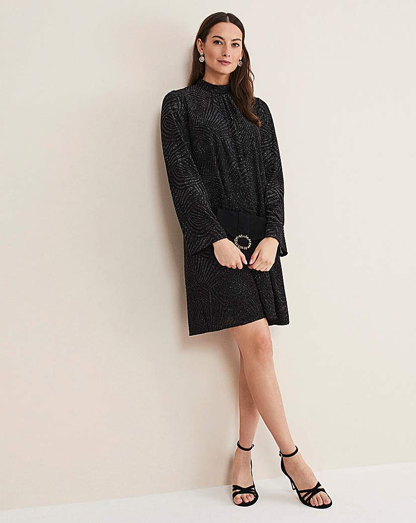 Phase Eight Kirsta Flock Velvet Dress