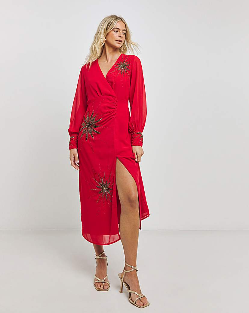 Hope & Ivy Ruched Dress