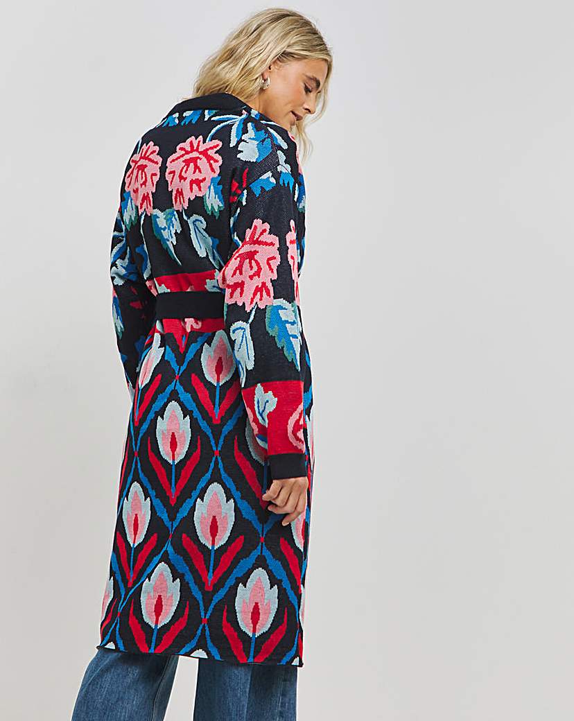 Hope & Ivy Vintage Tulip Coatigan