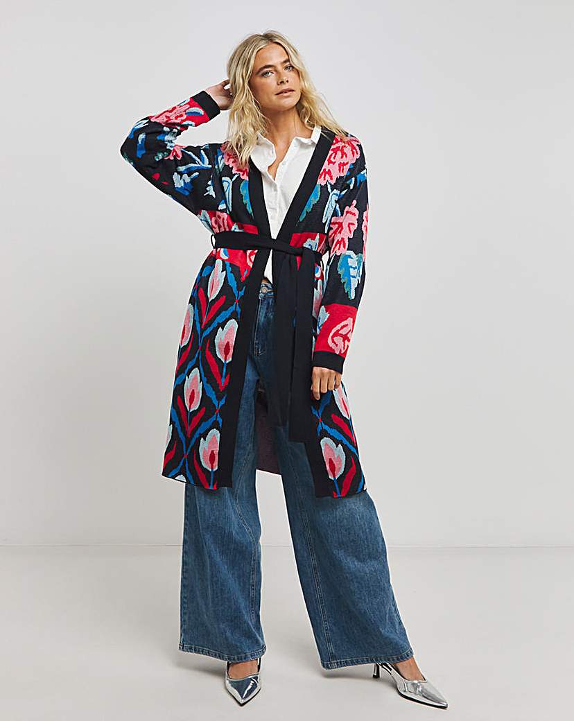 Hope & Ivy Vintage Tulip Coatigan