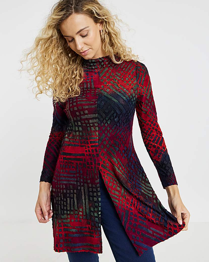 New In - Joe Browns Evelyn Burn Out Jersey Tunic
