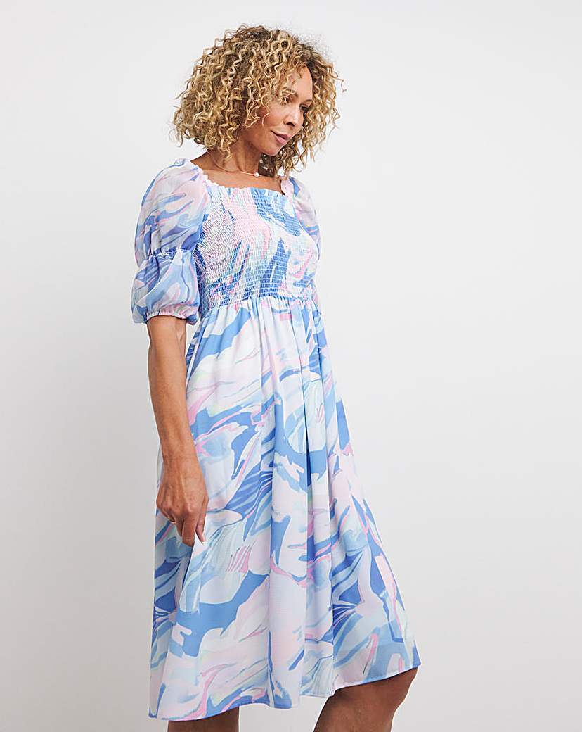 French Connection Smock Midi Dress