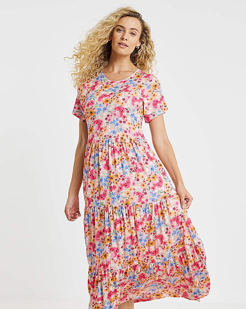 New In - Joe Browns Louise Tiered Midaxi Dress