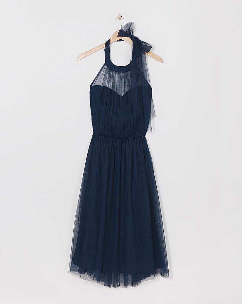 Little Mistress Halter Neck Tulle Dress