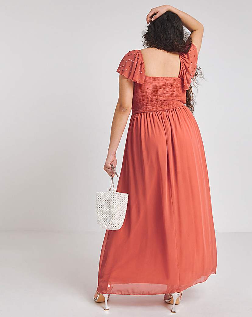 Little Mistress Frilled Sleeve Dress