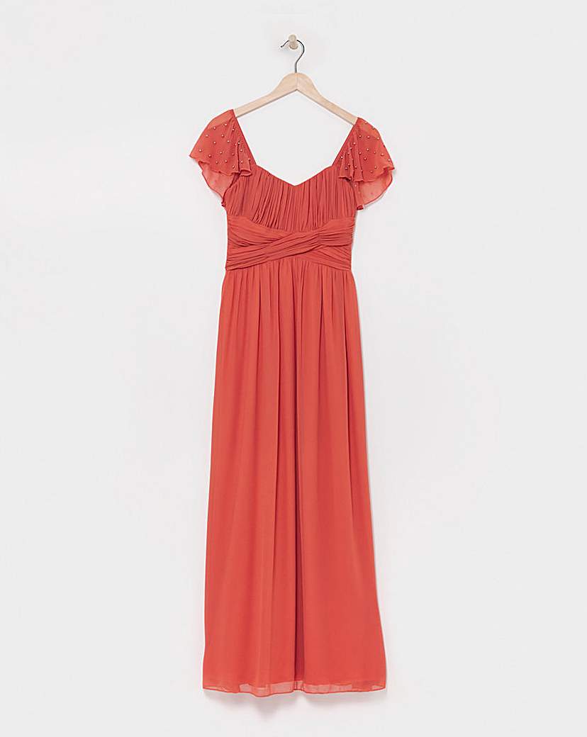 Little Mistress Frilled Sleeve Dress