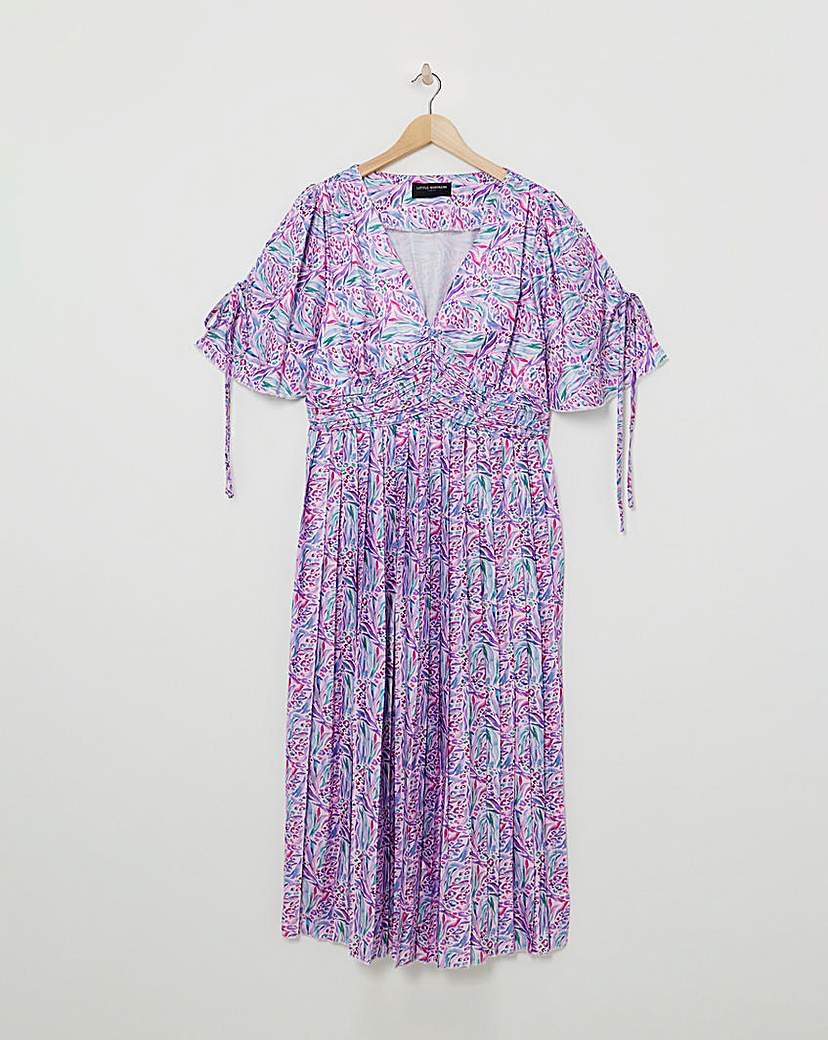 Little Mistress Print Angel Midaxi Dress