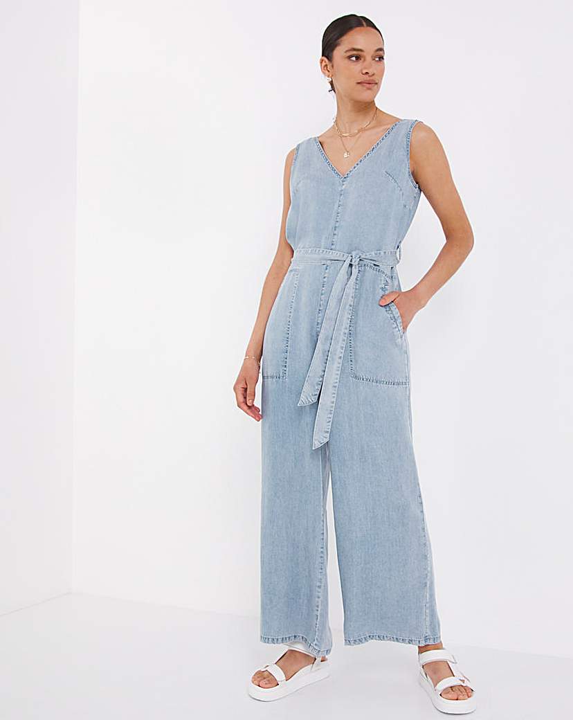 Lyocell Belted Jumpsuit