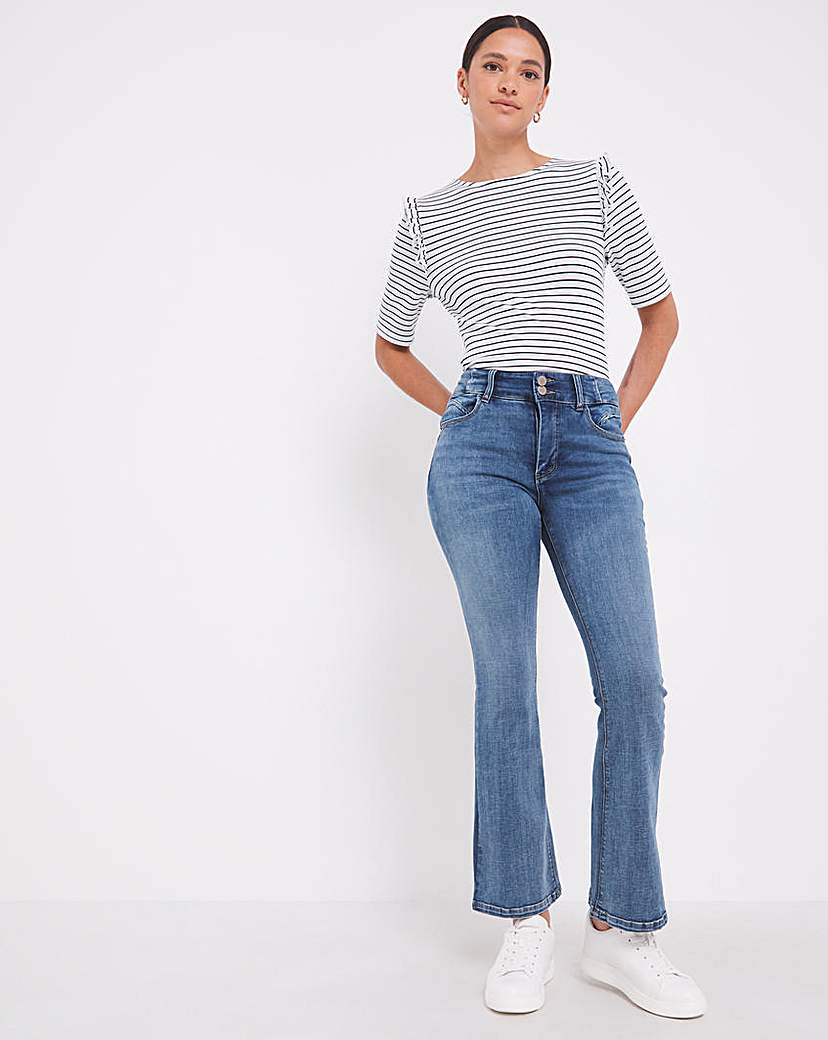 Dream Sculpt Mid Blue Bootcut Jeans