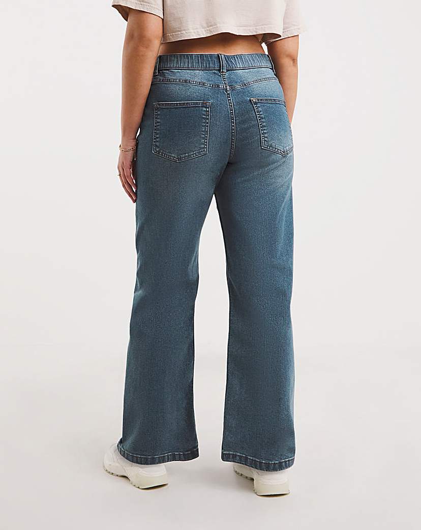 Light Mid Wash 24/7 Wide Leg Jeans