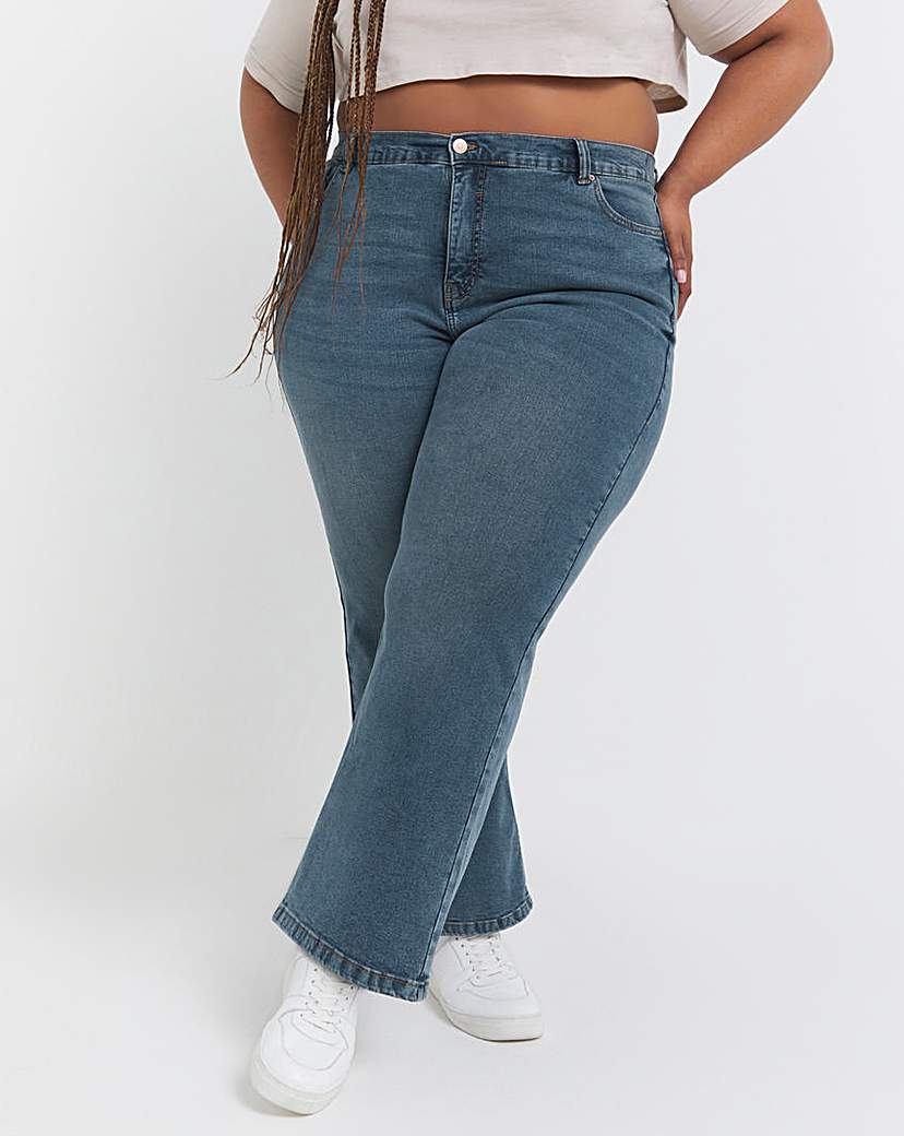 Light Mid Wash 24/7 Wide Leg Jeans