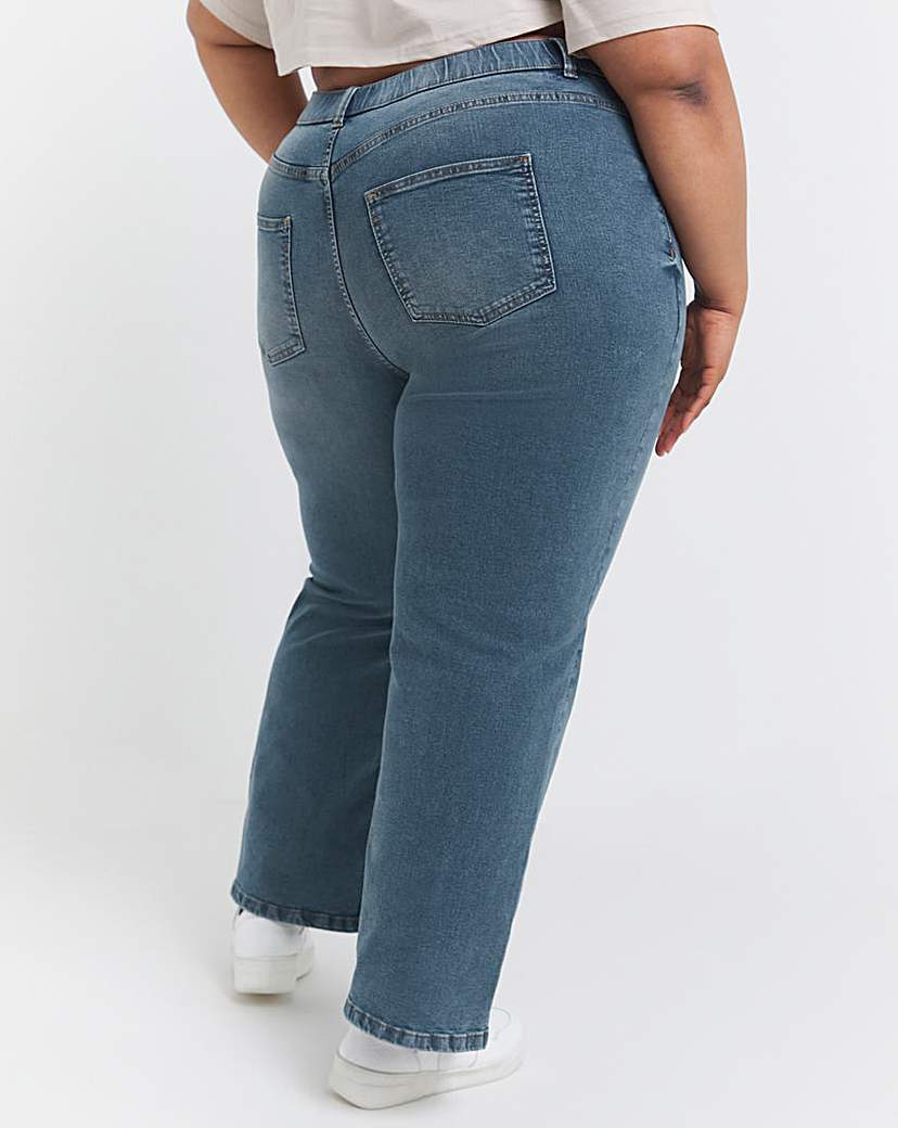 Light Mid Wash 24/7 Wide Leg Jeans