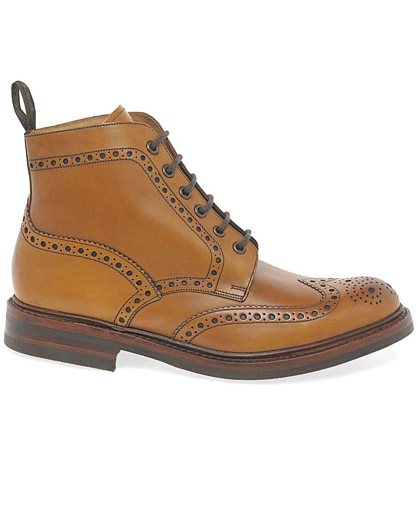 New In - Loake Bedale Mens Wide Fit Brogue Boots