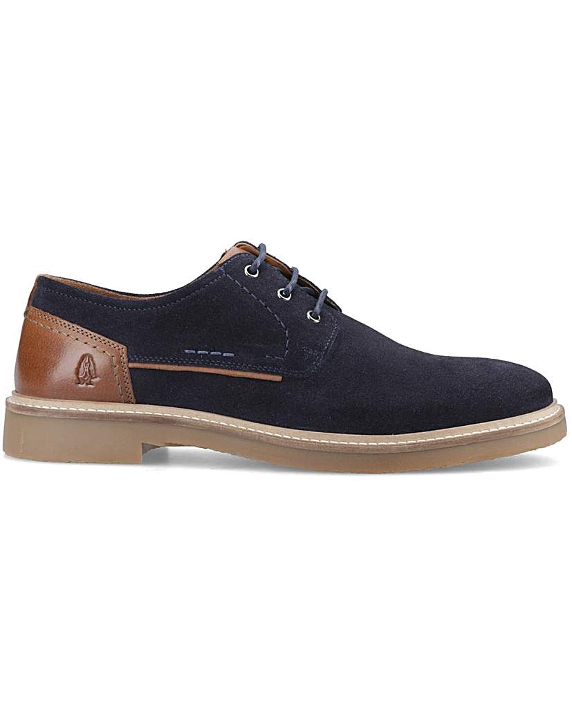 Hush Puppies Men's Lace Up Shoe - Suede/Leather - Navy - Size 6