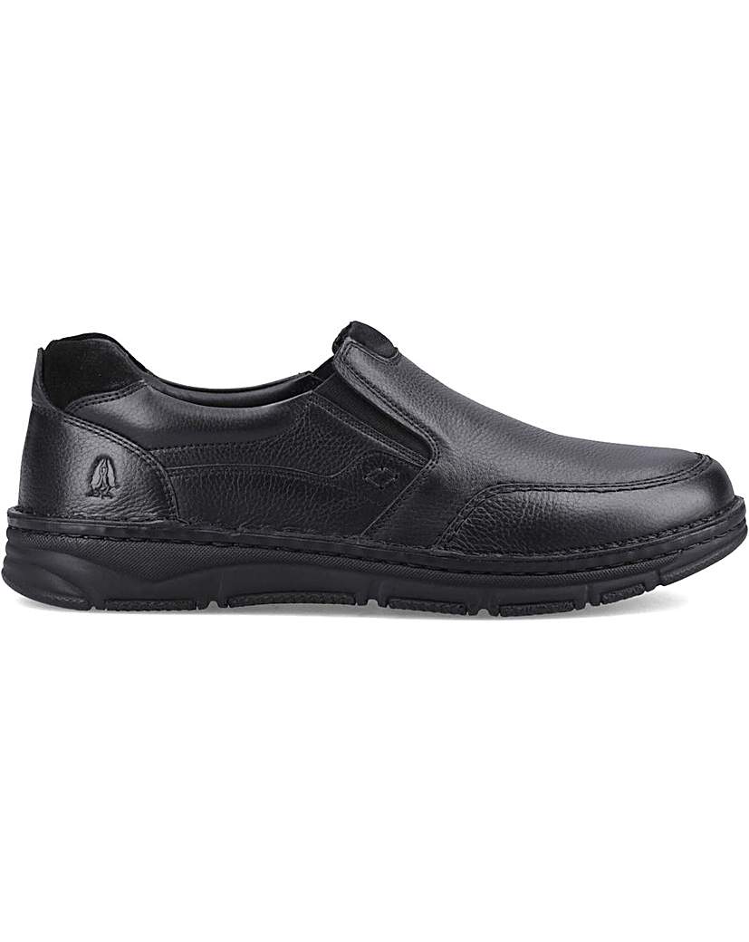 Hush Puppies - Men's Slip On Shoe - Leather - Black - Size 9