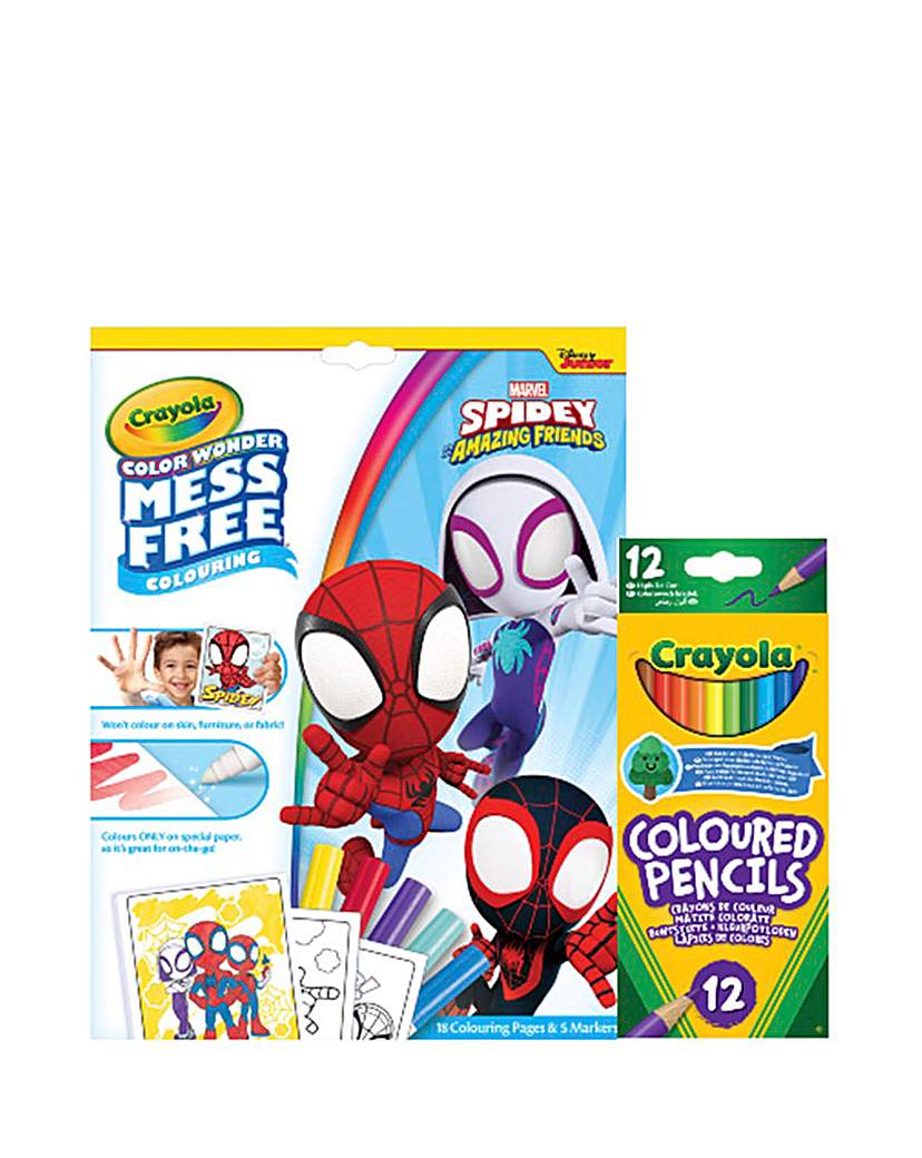 Image of Crayola Spidey Colour Wonder Bundle