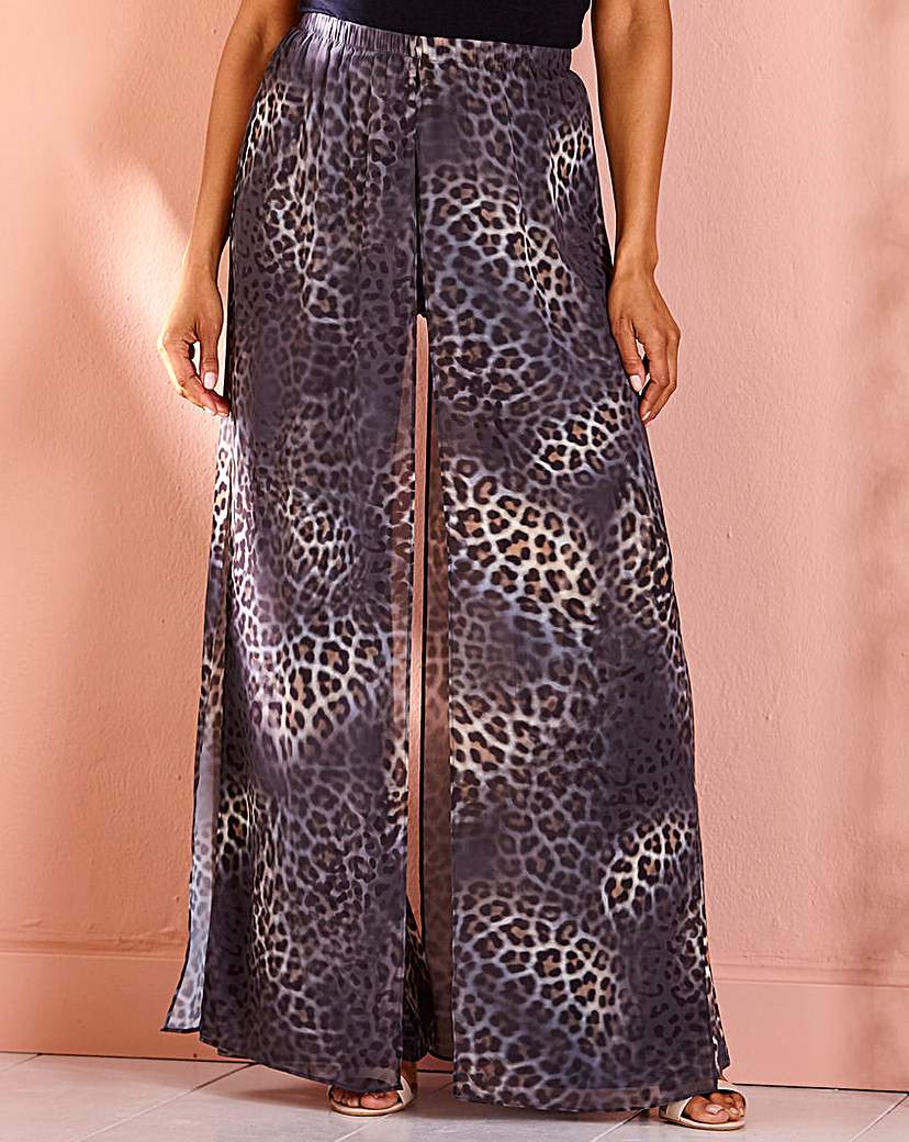 Image of Joanna Hope Leopard Overlay Trousers