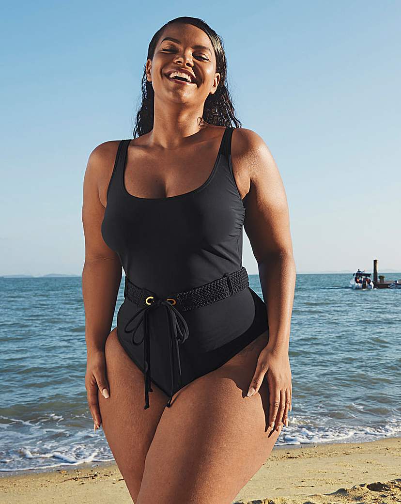 Icon Maui Scoop Neck Belted Swimsuit