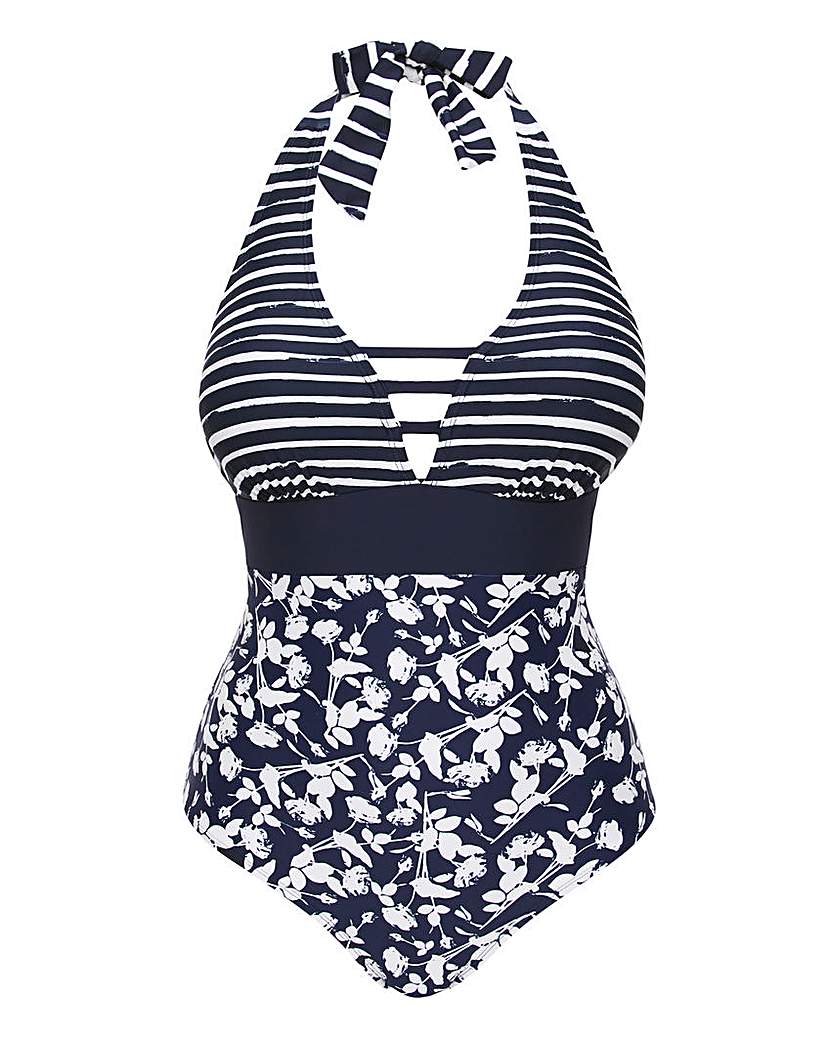 Non Wired Padded Halter Neck Swimsuit