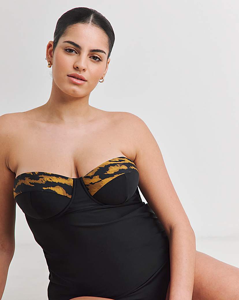 Mix And Match Plunge Tankini Top