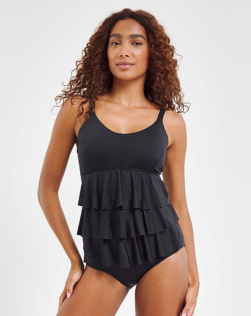 MAGISCULPT Illusion Ruffle Swimsuit