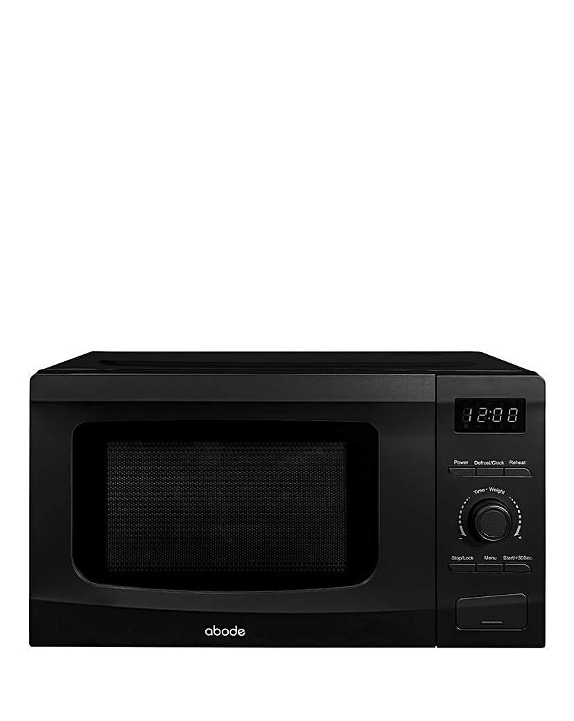 Abode 20L Black Digital Microwave