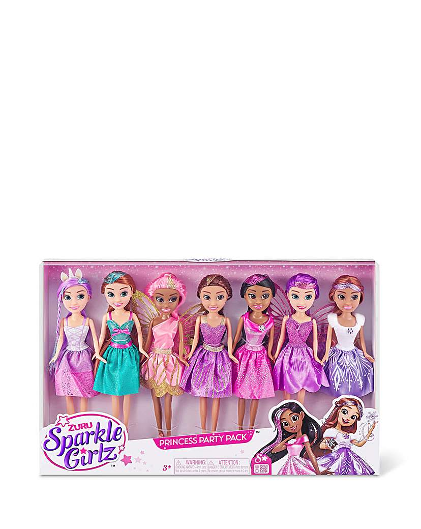 Sparkle Girlz 10.5-inch Dolls Set of 7