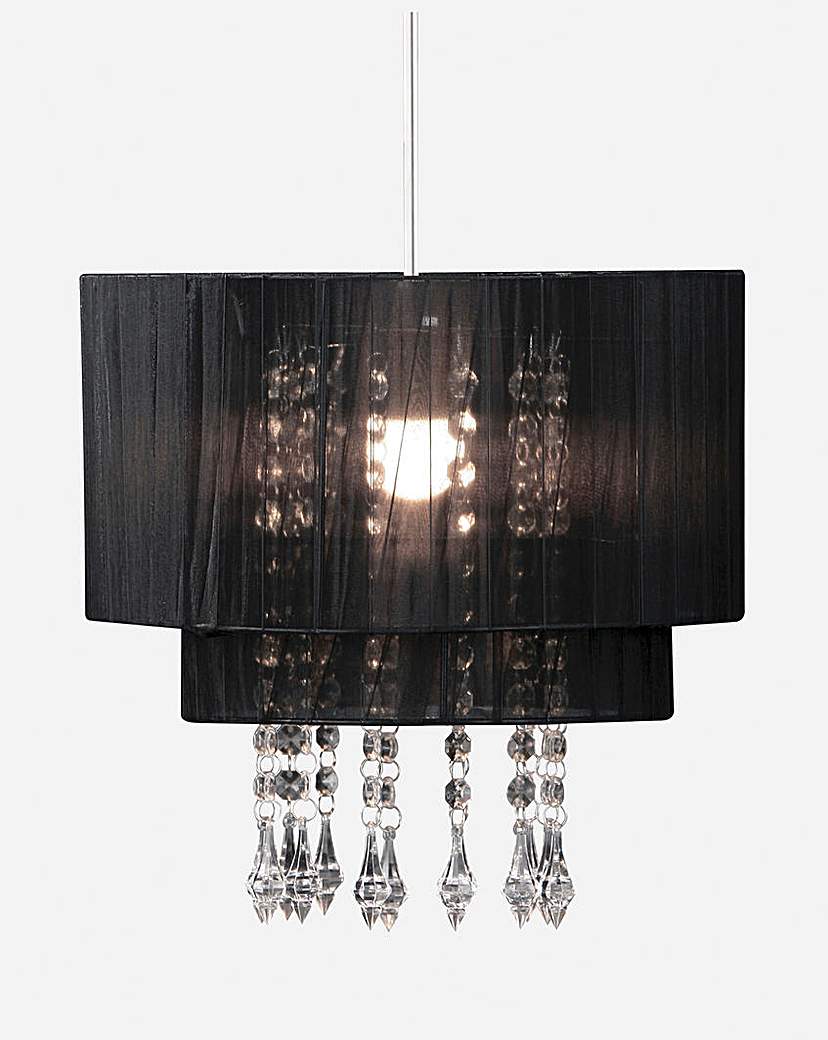 Image of Black Voile Pendant Shade