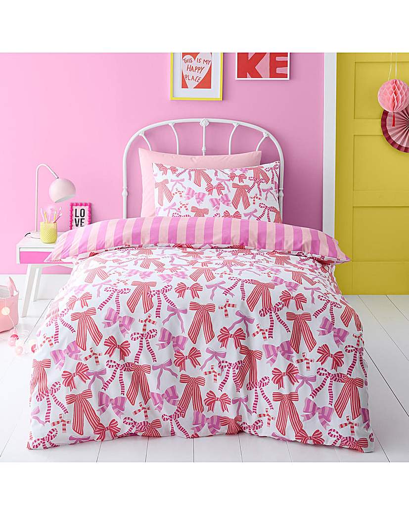 Bedlam Bow and Stripes Duvet Cover Set