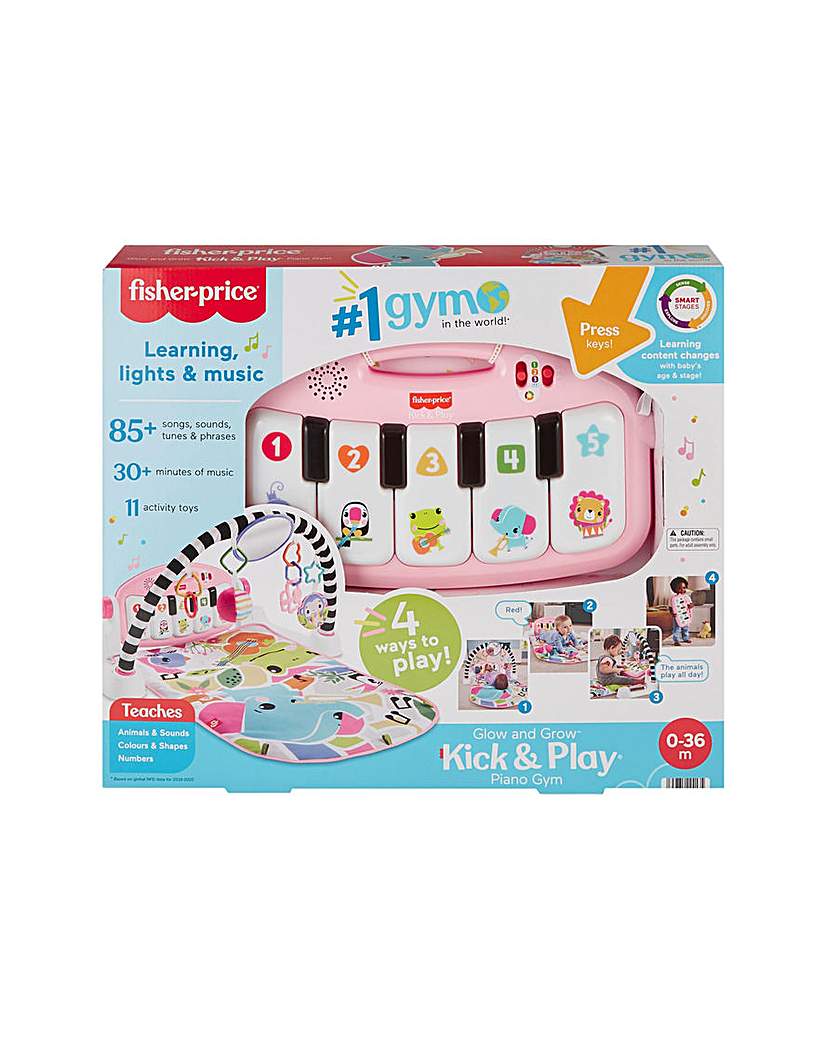 Fisher-Price Glow & Grow Kick & Gym Pink