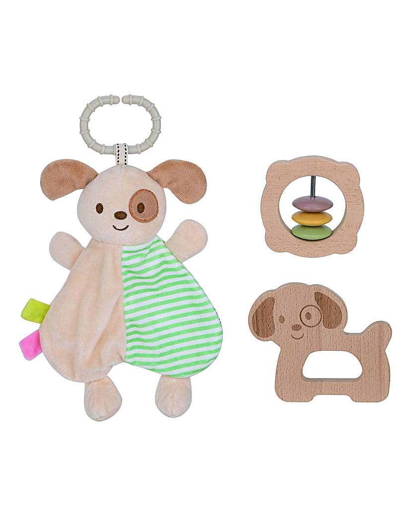 Wooden Baby Comfort Toy - Dog