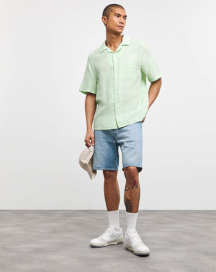 Calvin Klein Short Sleeve Linen Shirt
