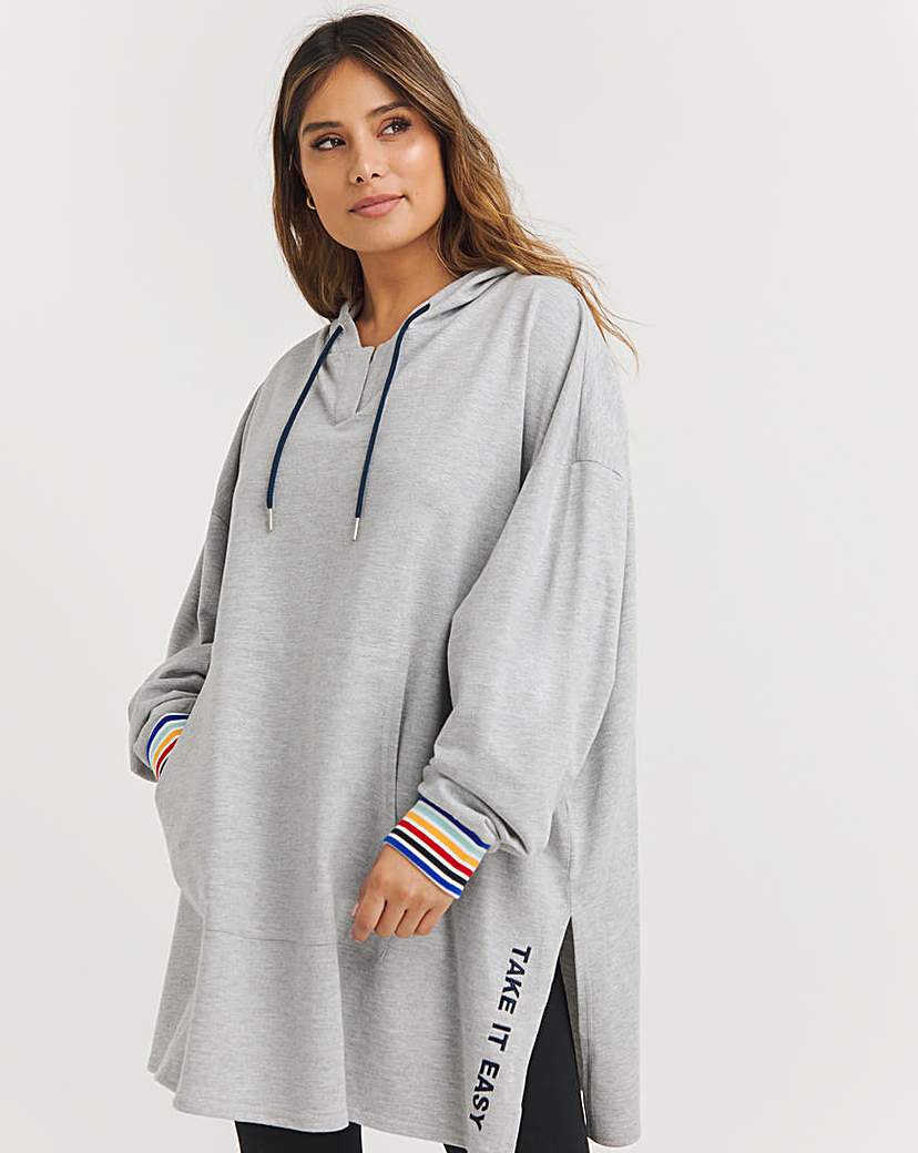 Retro Love Oversized Hooded Dress