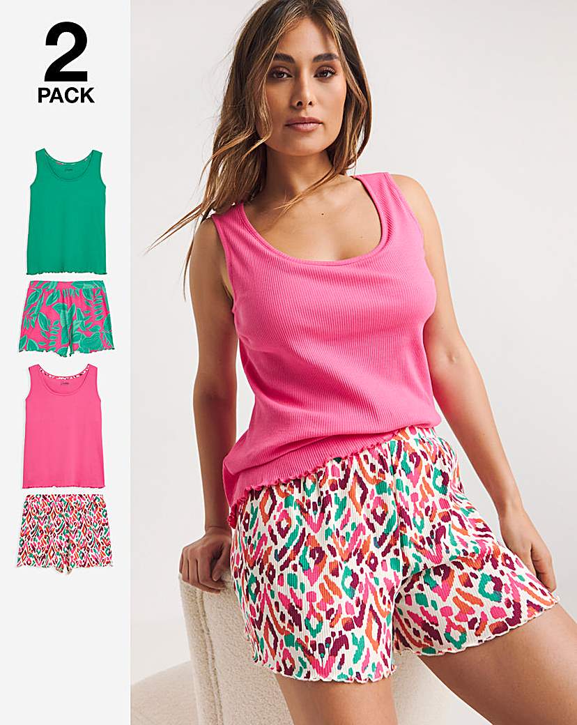 Pretty Lounge 2 Pack Shortie Sets