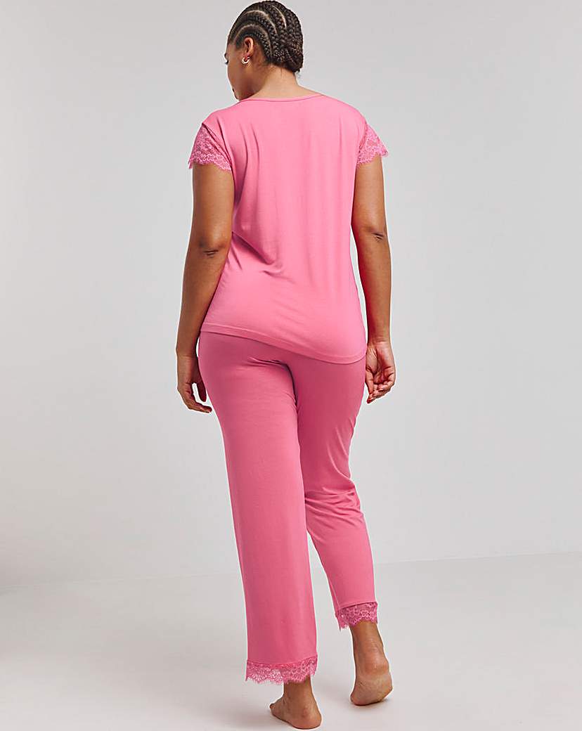Figleaves Camelia Lace Detail Pyjama Set