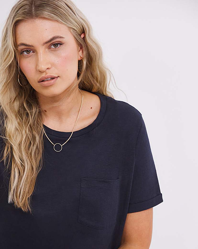 Short Sleeve Slub Jersey Pocket T-Shirt