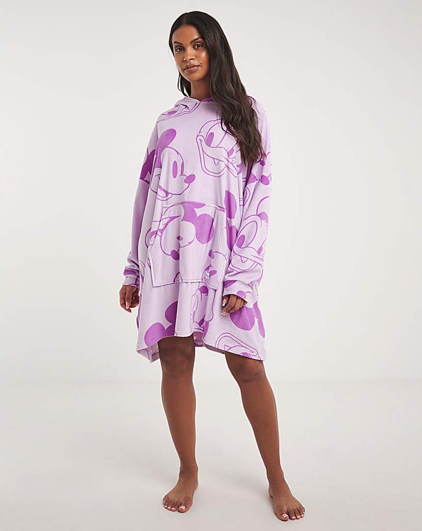 Mickey And Donald Oversized Hooded Dress